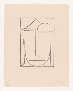 Sin título (Kopf) (Cabeza)
Rostro estilizado
Cabeza I (título original)