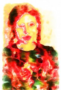 Retrato de sobrina,2020,(técnica mixta)