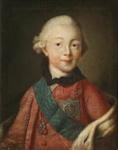 Retrato del Gran Duque Pavel Petrovich 1754-1801, 1765 de Alexei Petrovich Antropov