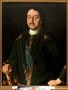 Retrato del emperador Pedro I el Grande de Alexei Petrovich Antropov