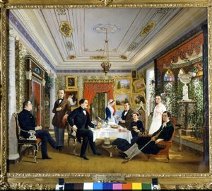La mesa de té. de Alexei Yakovlevich Voloskov