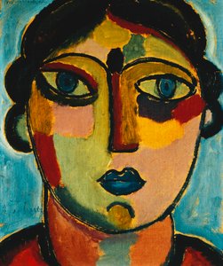 Boca azul, 1917 de Alexej von Jawlensky