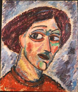 Cabeza inclinada, c.1913 de Alexej von Jawlensky