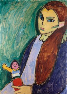 Niña con Muñeca, 1910 de Alexej von Jawlensky
