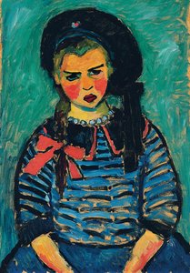 Niña con un lazo rojo, 1911 de Alexej von Jawlensky