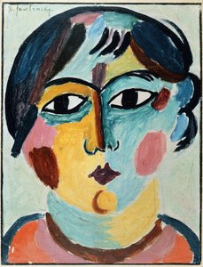 Cabeza de niña de Alexej von Jawlensky