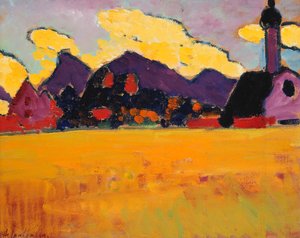 Paisaje cerca de Murnau, c.1910 de Alexej von Jawlensky