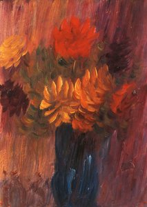 Gran Naturaleza Muerta: Dalia Roja y Amarilla de Alexej von Jawlensky