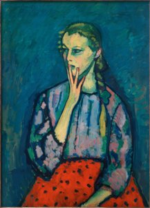 Retrato de niña, 1909 de Alexej von Jawlensky