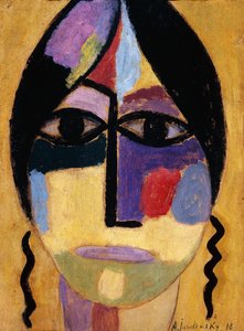 Cabeza Mística: Alas de Cuervo IV de Alexej von Jawlensky