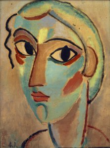 Cabeza mística: Cabeza de niña (de perfil) de Alexej von Jawlensky