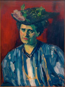 Retrato de Hedwig Kubin de Alexej von Jawlensky