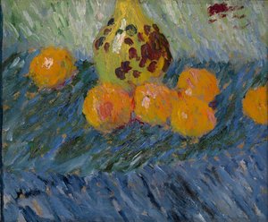 Naturaleza muerta con naranjas