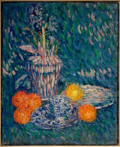 Naturaleza muerta con jacinto y naranjas de Alexej von Jawlensky