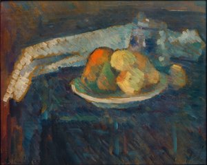 Naturaleza muerta con servilleta de Alexej von Jawlensky
