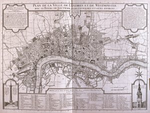 Londres y Westminster -Inglaterra - por A de Alexis Hubert Jaillot