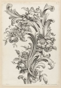 Diseño floral y de hojas de acanto de Alexis Peyrotte