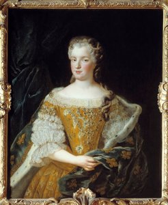 Retrato de la reina María Leszczynska de Alexis Simon Belle