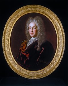 Retrato de caballero (sobre lienzo, oval) de Alexis Simon Belle