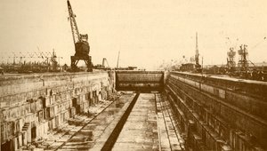 Extensión del Albert Dock, Puerto de Londres de Alfieri