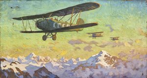 Sobrevuelo de las montañas del Cáucaso de Alfons Konstantinovich Zhaba