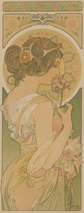 La primavera, 1899 de Alfons Marie Mucha