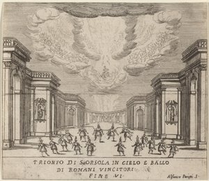 El triunfo de Santa Úrsula en el cielo y los conquistadores romanos