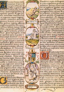 Árbol genealógico de los reyes de los reinos de Asturias y León, de la "Genealogía de los reyes de España" de Alonso de Cartagena
