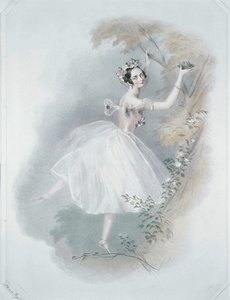 Marie Taglioni, la bailarina más famosa ... (impresión en color) de Alfred Edward Chalon
