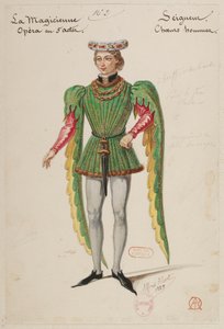 Halévy - La magicienne - modelos de vestuario de Alfred Albert - 02. Seigneur, coro masculino de Alfred Albert
