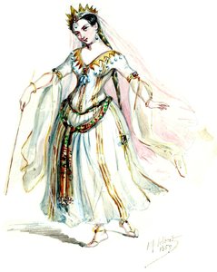 Halévy - La magicienne - modelos de vestuario de Alfred Albert - 10. hadas, coro de damas (retocado) de Alfred Albert