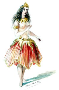 Halévy - La magicienne - modelos de vestuario de Alfred Albert - 12. Salamandre (retocada) Salamandre (retocada)
