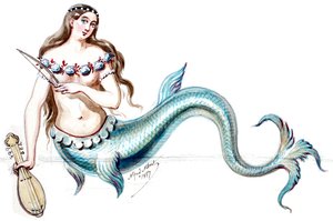 Halévy - La magicienne - modelos de vestuario de Alfred Albert - 14. Sirena (retocada) de Alfred Albert