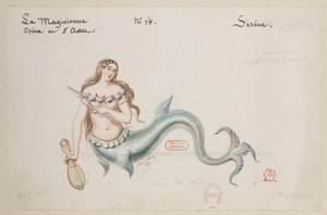 Halévy - La magicienne - modelos de vestuario de Alfred Albert - 14. Sirena de Alfred Albert