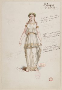 Halévy - La magicienne - modelos de vestuario de Alfred Albert - 21. Mélusine, 3er traje de Alfred Albert