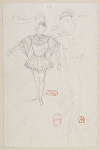 Halévy - La magicienne - modelos de vestuario de Alfred Albert - 23. M. Mérante, (pas de deux) M. Mérante, (pas de deux) de Alfred Albert
