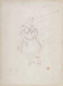 Halévy - La magicienne - modelos de vestuario de Alfred Albert - 24. Mlle Zina, (pas de deux)