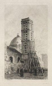 La iglesia de Saint-Roch de Alfred Alexandre Delauney