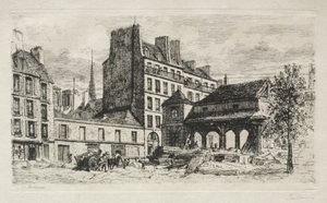 Mercado de terneros en demolición de Alfred Alexandre Delauney