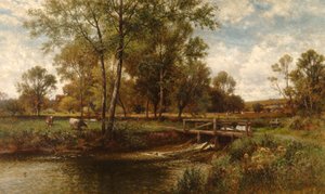 En los prados, Youngsbury, 1900 de Alfred Augustus Glendening