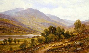 Snowdonia (posible Lago Gwynant) de Alfred Augustus Glendening