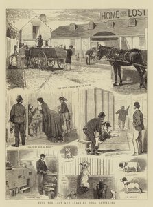 Hogar para Perros Perdidos y Hambrientos, Battersea de Alfred Chantrey Corbould