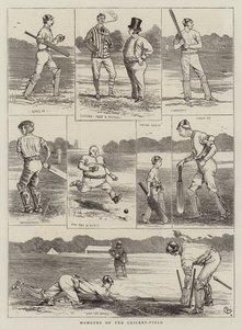 Humores del campo de cricket de Alfred Chantrey Corbould