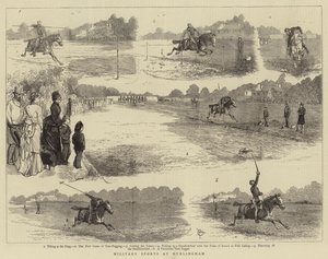 Deportes militares en Hurlingham de Alfred Chantrey Corbould
