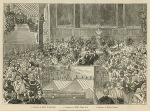 Los Tribunales Reales de Justicia: Almuerzo en el Middle Temple de Alfred Chantrey Corbould