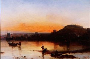 Fuerte Regent al atardecer de Alfred Clint