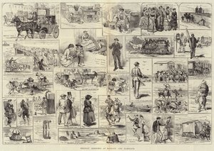 Bocetos de vacaciones en Margate y Ramsgate de Alfred Courbould