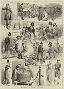 La feria de productos lácteos en el Agricultural Hall, Islington de Alfred Courbould