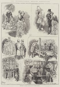 La Exposición Internacional de Salud, Bocetos de Trajes Antiguos y del Londres Antiguo de Alfred Courbould