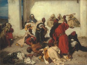 El ladrón capturado (óleo sobre lienzo)
